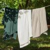 imageBedsure 100 Cotton Blanket Queen Size for Summer Ultra Soft Waffle Weave Queen Blanket for Bed Lightweight Thin Woven Breathable Bedding Gifts for Women Men Kids Dark Green 90quot x 90quotLinen Beige