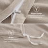 imageBedsure 100 Washed Cotton Duvet Cover Queen Size  Khaki Minimalist Cotton Duvet Cover Linen Like for All Seasons  GentleSoft Plain Simple Bedding Khaki Queen 90quotx90quot01  Khaki No Comforter