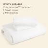 imageBedsure 100 Washed Cotton Duvet Cover Queen Size  Khaki Minimalist Cotton Duvet Cover Linen Like for All Seasons  GentleSoft Plain Simple Bedding Khaki Queen 90quotx90quot08  Stonewashed White No Comforter