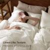 imageBedsure 100 Washed Cotton Duvet Cover Queen Size  Khaki Minimalist Cotton Duvet Cover Linen Like for All Seasons  GentleSoft Plain Simple Bedding Khaki Queen 90quotx90quot03  Wax Paper No Comforter
