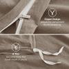 imageBedsure 100 Washed Cotton Duvet Cover Queen Size  Khaki Minimalist Cotton Duvet Cover Linen Like for All Seasons  GentleSoft Plain Simple Bedding Khaki Queen 90quotx90quot05  Muted Brown No Comforter