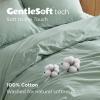 imageBedsure 100 Washed Cotton Duvet Cover Queen Size  Khaki Minimalist Cotton Duvet Cover Linen Like for All Seasons  GentleSoft Plain Simple Bedding Khaki Queen 90quotx90quot11  Sage Green No Comforter