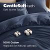 imageBedsure 100 Washed Cotton Duvet Cover Queen Size  Khaki Minimalist Cotton Duvet Cover Linen Like for All Seasons  GentleSoft Plain Simple Bedding Khaki Queen 90quotx90quot17  Navy No Comforter