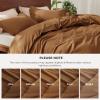imageBedsure 100 Washed Cotton Duvet Cover Queen Size  Khaki Minimalist Cotton Duvet Cover Linen Like for All Seasons  GentleSoft Plain Simple Bedding Khaki Queen 90quotx90quot06  Argan Oil No Comforter