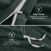 imageBedsure 100 Washed Cotton Duvet Cover Queen Size  Khaki Minimalist Cotton Duvet Cover Linen Like for All Seasons  GentleSoft Plain Simple Bedding Khaki Queen 90quotx90quot15  Forest Green No Comforter