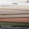 imageBedsure 100 Washed Cotton Duvet Cover Queen Size  Khaki Minimalist Cotton Duvet Cover Linen Like for All Seasons  GentleSoft Plain Simple Bedding Khaki Queen 90quotx90quot36  Slub Mocha Mousse No Comforter