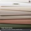 imageBedsure 100 Washed Cotton Duvet Cover Queen Size  Khaki Minimalist Cotton Duvet Cover Linen Like for All Seasons  GentleSoft Plain Simple Bedding Khaki Queen 90quotx90quot38  Slub Charcoal No Comforter