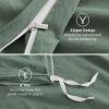 imageBedsure 100 Washed Cotton Duvet Cover Queen Size  Khaki Minimalist Cotton Duvet Cover Linen Like for All Seasons  GentleSoft Plain Simple Bedding Khaki Queen 90quotx90quot12  Green No Comforter