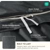 imageBedsure 100 Washed Cotton Duvet Cover Queen Size  Khaki Minimalist Cotton Duvet Cover Linen Like for All Seasons  GentleSoft Plain Simple Bedding Khaki Queen 90quotx90quot38  Slub Charcoal No Comforter