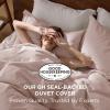imageBedsure 100 Washed Cotton Duvet Cover Queen Size  Khaki Minimalist Cotton Duvet Cover Linen Like for All Seasons  GentleSoft Plain Simple Bedding Khaki Queen 90quotx90quot10  Petal Pink No Comforter