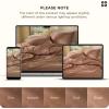 imageBedsure 100 Washed Cotton Duvet Cover Queen Size  Khaki Minimalist Cotton Duvet Cover Linen Like for All Seasons  GentleSoft Plain Simple Bedding Khaki Queen 90quotx90quot36  Slub Mocha Mousse No Comforter