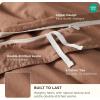 imageBedsure 100 Washed Cotton Duvet Cover Queen Size  Khaki Minimalist Cotton Duvet Cover Linen Like for All Seasons  GentleSoft Plain Simple Bedding Khaki Queen 90quotx90quot36  Slub Mocha Mousse No Comforter