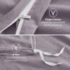 imageBedsure 100 Washed Cotton Duvet Cover Queen Size  Khaki Minimalist Cotton Duvet Cover Linen Like for All Seasons  GentleSoft Plain Simple Bedding Khaki Queen 90quotx90quot22  Lavender No Comforter