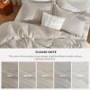 imageBedsure 100 Washed Cotton Duvet Cover Queen Size  Khaki Minimalist Cotton Duvet Cover Linen Like for All Seasons  GentleSoft Plain Simple Bedding Khaki Queen 90quotx90quot07  Stonewashed Oatmeal No Comforter