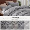 imageBedsure 100 Washed Cotton Duvet Cover Queen Size  Khaki Minimalist Cotton Duvet Cover Linen Like for All Seasons  GentleSoft Plain Simple Bedding Khaki Queen 90quotx90quot19  Gray No Comforter