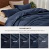 imageBedsure 100 Washed Cotton Duvet Cover Queen Size  Khaki Minimalist Cotton Duvet Cover Linen Like for All Seasons  GentleSoft Plain Simple Bedding Khaki Queen 90quotx90quot17  Navy No Comforter