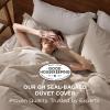 imageBedsure 100 Washed Cotton Duvet Cover Queen Size  Khaki Minimalist Cotton Duvet Cover Linen Like for All Seasons  GentleSoft Plain Simple Bedding Khaki Queen 90quotx90quot01  Khaki No Comforter