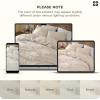 imageBedsure 100 Washed Cotton Duvet Cover Queen Size  Khaki Minimalist Cotton Duvet Cover Linen Like for All Seasons  GentleSoft Plain Simple Bedding Khaki Queen 90quotx90quot33  Slub Ivory No Comforter