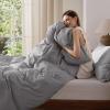 imageBedsure 100 Washed Cotton Duvet Cover Queen Size  Khaki Minimalist Cotton Duvet Cover Linen Like for All Seasons  GentleSoft Plain Simple Bedding Khaki Queen 90quotx90quot19  Gray No Comforter