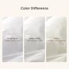 imageBedsure 100 Washed Cotton Duvet Cover Queen Size  Khaki Minimalist Cotton Duvet Cover Linen Like for All Seasons  GentleSoft Plain Simple Bedding Khaki Queen 90quotx90quot05  Bright White No Comforter