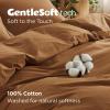 imageBedsure 100 Washed Cotton Duvet Cover Queen Size  Khaki Minimalist Cotton Duvet Cover Linen Like for All Seasons  GentleSoft Plain Simple Bedding Khaki Queen 90quotx90quot06  Argan Oil No Comforter