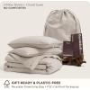 imageBedsure 100 Washed Cotton Duvet Cover Queen Size  Khaki Minimalist Cotton Duvet Cover Linen Like for All Seasons  GentleSoft Plain Simple Bedding Khaki Queen 90quotx90quot32  Slub Natural Linen No Comforter