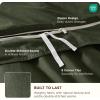 imageBedsure 100 Washed Cotton Duvet Cover Queen Size  Khaki Minimalist Cotton Duvet Cover Linen Like for All Seasons  GentleSoft Plain Simple Bedding Khaki Queen 90quotx90quot37  Slub Olive Green No Comforter
