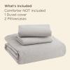 imageBedsure 100 Washed Cotton Duvet Cover Queen Size  Khaki Minimalist Cotton Duvet Cover Linen Like for All Seasons  GentleSoft Plain Simple Bedding Khaki Queen 90quotx90quot18  Stonewashed Stone No Comforter
