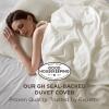 imageBedsure 100 Washed Cotton Duvet Cover Queen Size  Khaki Minimalist Cotton Duvet Cover Linen Like for All Seasons  GentleSoft Plain Simple Bedding Khaki Queen 90quotx90quot03  Wax Paper No Comforter