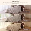imageBedsure 100 Washed Cotton Duvet Cover Queen Size  Khaki Minimalist Cotton Duvet Cover Linen Like for All Seasons  GentleSoft Plain Simple Bedding Khaki Queen 90quotx90quot01  Khaki No Comforter