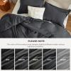 imageBedsure 100 Washed Cotton Duvet Cover Queen Size  Khaki Minimalist Cotton Duvet Cover Linen Like for All Seasons  GentleSoft Plain Simple Bedding Khaki Queen 90quotx90quot20  Stonewashed Charcoal No Comforter