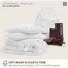imageBedsure 100 Washed Cotton Duvet Cover Queen Size  Khaki Minimalist Cotton Duvet Cover Linen Like for All Seasons  GentleSoft Plain Simple Bedding Khaki Queen 90quotx90quot35  Slub Bright White No Comforter