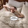 imageBedsure 100 Washed Cotton Duvet Cover Queen Size  Khaki Minimalist Cotton Duvet Cover Linen Like for All Seasons  GentleSoft Plain Simple Bedding Khaki Queen 90quotx90quot02  Greige No Comforter
