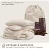 imageBedsure 100 Washed Cotton Duvet Cover Queen Size  Khaki Minimalist Cotton Duvet Cover Linen Like for All Seasons  GentleSoft Plain Simple Bedding Khaki Queen 90quotx90quot33  Slub Ivory No Comforter