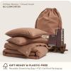 imageBedsure 100 Washed Cotton Duvet Cover Queen Size  Khaki Minimalist Cotton Duvet Cover Linen Like for All Seasons  GentleSoft Plain Simple Bedding Khaki Queen 90quotx90quot36  Slub Mocha Mousse No Comforter