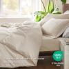 imageBedsure Beige Duvet Cover Queen Size  Super Soft Cationic Dyed Duvet Cover for Kids with Zipper Closure 3 Pieces No ComforterQueen 90quotx90quot