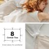 imageBedsure Beige Duvet Cover Queen Size  Super Soft Cationic Dyed Duvet Cover for Kids with Zipper Closure 3 Pieces No ComforterQueen 90quotx90quot