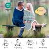 imageBedsure Blanket Hoodie Wearable Blanket for Adults ampamp Kids as Gifts for Women Men Birthday Gifts for Women Mom Girl Sherpa Oversized Hoodie Grey StandardLight Green