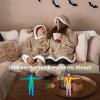 imageBedsure Blanket Hoodie Wearable Blanket for Adults ampamp Kids as Gifts for Women Men Birthday Gifts for Women Mom Girl Sherpa Oversized Hoodie Grey StandardGold Brown