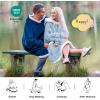 imageBedsure Blanket Hoodie Wearable Blanket for Adults ampamp Kids as Gifts for Women Men Birthday Gifts for Women Mom Girl Sherpa Oversized Hoodie Grey StandardSky Blue