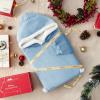 imageBedsure Blanket Hoodie Wearable Blanket for Adults ampamp Kids as Gifts for Women Men Birthday Gifts for Women Mom Girl Sherpa Oversized Hoodie Grey StandardSky Blue