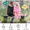 imageBedsure Blanket Hoodie Wearable Blanket for Adults ampamp Kids as Gifts for Women Men Birthday Gifts for Women Mom Girl Sherpa Oversized Hoodie Grey StandardGrey Black
