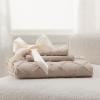imageBedsure Boho Duvet Cover Queen Size  Grey Breathable ampamp Soft Boho Bedding Machine Washable Comforter Cover for All Seasons Includes 1 Duvet Cover 90quotx90quot with 2 Pillow Shams ampamp Zipper Closure02  Khaki No Comforter