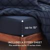 imageBedsure Boho Duvet Cover Queen Size  Grey Breathable ampamp Soft Boho Bedding Machine Washable Comforter Cover for All Seasons Includes 1 Duvet Cover 90quotx90quot with 2 Pillow Shams ampamp Zipper Closure03  Navy No Comforter