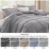 imageBedsure Boho Duvet Cover Queen Size  Grey Breathable ampamp Soft Boho Bedding Machine Washable Comforter Cover for All Seasons Includes 1 Duvet Cover 90quotx90quot with 2 Pillow Shams ampamp Zipper Closure38  Grey  Grid No Comforter