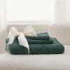 imageBedsure Boho Duvet Cover Queen Size  Grey Breathable ampamp Soft Boho Bedding Machine Washable Comforter Cover for All Seasons Includes 1 Duvet Cover 90quotx90quot with 2 Pillow Shams ampamp Zipper Closure06  Forest Green No Comforter