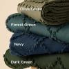 imageBedsure Boho Duvet Cover Queen Size  Grey Breathable ampamp Soft Boho Bedding Machine Washable Comforter Cover for All Seasons Includes 1 Duvet Cover 90quotx90quot with 2 Pillow Shams ampamp Zipper Closure06  Dark Green No Comforter