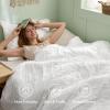 imageBedsure Boho Duvet Cover Queen Size  Grey Breathable ampamp Soft Boho Bedding Machine Washable Comforter Cover for All Seasons Includes 1 Duvet Cover 90quotx90quot with 2 Pillow Shams ampamp Zipper Closure01  White No Comforter