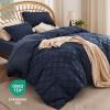 imageBedsure Boho Duvet Cover Queen Size  Grey Breathable ampamp Soft Boho Bedding Machine Washable Comforter Cover for All Seasons Includes 1 Duvet Cover 90quotx90quot with 2 Pillow Shams ampamp Zipper Closure03  Navy No Comforter