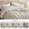 imageBedsure Boho Duvet Cover Queen Size  Grey Breathable ampamp Soft Boho Bedding Machine Washable Comforter Cover for All Seasons Includes 1 Duvet Cover 90quotx90quot with 2 Pillow Shams ampamp Zipper Closure02  Beige No Comforter
